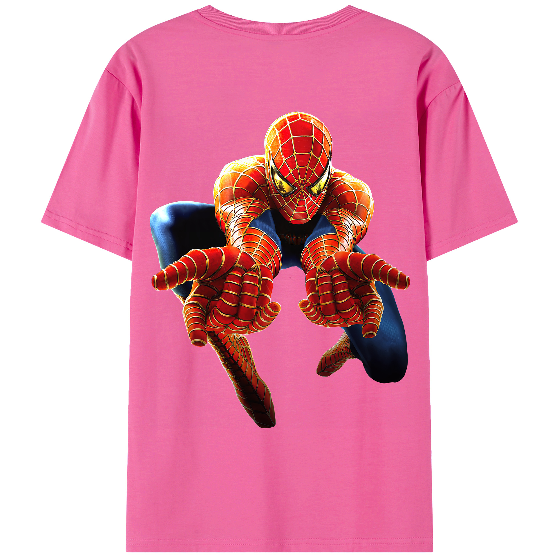 （画像用） Spider Man スパイダーマン レディース半袖Tシャツ(バックプリント)